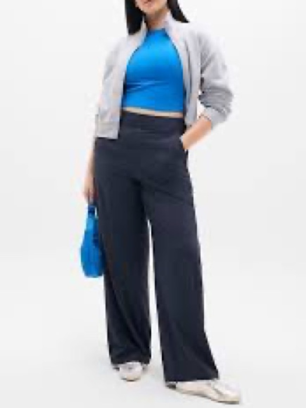 athleta Brooklyn Wide-Leg crop Black Pants